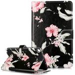 Colored Drawing Pattern Horizontal Flip PU Leather Case with Holder & Card Slots & Wallet For Galaxy Tab A 8.0 & S Pen (2019) / P205(Azalea)