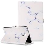 Colored Drawing Pattern Horizontal Flip PU Leather Case with Holder & Card Slots & Wallet For Galaxy Tab A 10.5 / T590(White Marble)