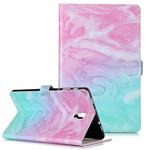 Colored Drawing Pattern Horizontal Flip PU Leather Case with Holder & Card Slots & Wallet For Galaxy Tab A 10.5 / T590(Pink Green  Marble)