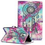 Colored Drawing Pattern Horizontal Flip PU Leather Case with Holder & Card Slots & Wallet For Galaxy Tab A 10.5 / T590(Butterfly Wind Chimes)