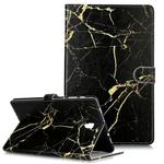 Colored Drawing Pattern Horizontal Flip PU Leather Case with Holder & Card Slots & Wallet For Galaxy Tab A 10.5 / T590(Black Gold  Marble)