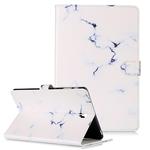 Colored Drawing Pattern Horizontal Flip PU Leather Case with Holder & Card Slots & Wallet For Galaxy Tab S4 10.5 / T830(White Marble)