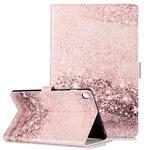 Colored Drawing Pattern Horizontal Flip PU Leather Case with Holder & Card Slots & Wallet For Galaxy Tab S5e / T720(Rose Gold  Marble)
