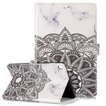 Colored Drawing Pattern Horizontal Flip PU Leather Case with Holder & Card Slots & Wallet For Galaxy Tab S5e / T720(Mandala)