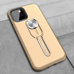 Shockproof TPU + PC Protective Case with Holder For iPhone 11(Gold)