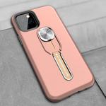 Shockproof TPU + PC Protective Case with Holder For iPhone 11 Pro Max(Rose Gold) 