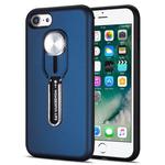 Shockproof TPU + PC Protective Case with Holder For iPhone SE 2020 & 8 & 7(Blue)