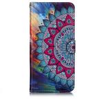Oil Embossed Coloured Drawing Pattern Horizontal Flip PU Leather Case with Holder & Card Slots & Wallet & Photo Frame For Galaxy A70(Half Sunflower)