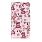 Oil Embossed Coloured Drawing Pattern Horizontal Flip PU Leather Case with Holder & Card Slots & Wallet & Photo Frame For LG G8 ThinQ(Little Bear)