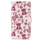 Oil Embossed Coloured Drawing Pattern Horizontal Flip PU Leather Case with Holder & Card Slots & Wallet & Photo Frame For Galaxy M20(Little Bear)