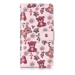 Oil Embossed Coloured Drawing Pattern Horizontal Flip PU Leather Case with Holder & Card Slots & Wallet & Photo Frame For Huawei P30 Lite(Little Bear)