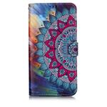 Oil Embossed Coloured Drawing Pattern Horizontal Flip PU Leather Case with Holder & Card Slots & Wallet & Photo Frame For Xiaomi Redmi 7(Half Sunflower)