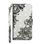 3D Painting Pattern Coloured Drawing Horizontal Flip TPU + PU Leather Case with Holder & Card Slots & Wallet for Xiaomi Redmi Y3(Black Flower)
