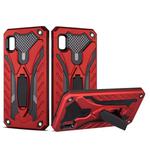 Shockproof TPU + PC Protective Case with Holder For Galaxy A10e(Red)