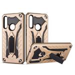 Shockproof TPU + PC Protective Case with Holder For Huawei Y9 Prime (2019)(Gold)