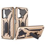 Shockproof TPU + PC Protective Case with Holder For Huawei Honor 20 Pro(Gold)