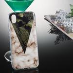 Coloured Drawing Pattern IMD Workmanship Soft TPU Protective Case For Huawei Y5 2019(Leaf Marble)
