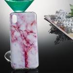 Coloured Drawing Pattern IMD Workmanship Soft TPU Protective Case For Huawei Y5 2019(Red Marble)
