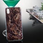 Coloured Drawing Pattern IMD Workmanship Soft TPU Protective Case For Huawei Y5 2019(Brown Marble)
