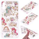 Cartoon Pattern Gold Foil Style Dropping Glue TPU Soft Protective Case for Galaxy A10(Pony)