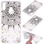 Cartoon Pattern Gold Foil Style Dropping Glue TPU Soft Protective Case for Galaxy A40(Datura)