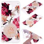 Cartoon Pattern Gold Foil Style Dropping Glue TPU Soft Protective Case for Galaxy J6+(Flower)