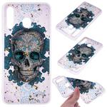 Cartoon Pattern Gold Foil Style Dropping Glue TPU Soft Protective Case for Galaxy M20(Skull)