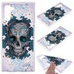 Cartoon Pattern Gold Foil Style Dropping Glue TPU Soft Protective Case for Galaxy Note 10(Skull)