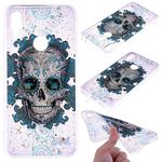 Cartoon Pattern Gold Foil Style Dropping Glue TPU Soft Protective Case for Xiaomi Redmi Note 7(Skull)