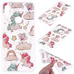 Cartoon Pattern Gold Foil Style Dropping Glue TPU Soft Protective Case for Xiaomi Redmi Note 7(Pony)