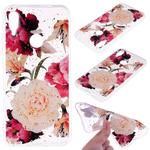 Cartoon Pattern Gold Foil Style Dropping Glue TPU Soft Protective Case for Xiaomi Redmi Note 7(Flower)