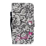 3D Diamond Encrusted Painting Pattern Coloured Drawing Horizontal Flip PU Leather Case with Holder & Card Slots & Wallet For Huawei P30(Lace Flower)