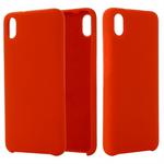 Solid Color Liquid Silicone Dropproof Protective Case for Xiaomi Redmi 7A(Red)