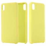 Solid Color Liquid Silicone Dropproof Protective Case for Xiaomi Redmi 7A(Yellow)