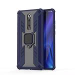 Iron Warrior Shockproof PC + TPU Protective Case with Magnetic Ring Holder for Xiaomi Redmi K20 / 9T(Blue)