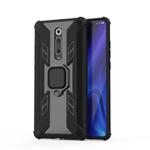 Iron Warrior Shockproof PC + TPU Protective Case with Magnetic Ring Holder for Xiaomi Redmi K20 / 9T(Black)