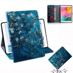 3D Colored Drawing Horizontal Flip Leather Case with Holder & Card Slot & Wallet For Galaxy Tab A 8.0 (2019) / T290 / T295(Apricot Flower)