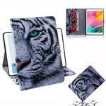 3D Colored Drawing Horizontal Flip Leather Case with Holder & Card Slot & Wallet For Galaxy Tab A 8.0 (2019) / T290 / T295(Tiger)