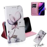 For iPhone 11 Pro 3D Colored Drawing Horizontal Flip Leather Case, with Holder & Card Slot & Wallet (Magnolia)