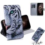For iPhone 11 Pro Max 3D Colored Drawing Horizontal Flip Leather Case, with Holder & Card Slot & Wallet (Tiger)