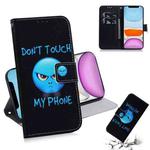 For iPhone 11 3D Colored Drawing Horizontal Flip Leather Case, with Holder & Card Slot & Wallet (Anger)