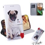 3D Colored Drawing Horizontal Flip Leather Case, with Holder & Card Slot & Wallet For Galaxy Note 10(Pug)