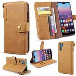 Vintage Cowhide Sling Texture Horizontal Flip Leather Case with Card Slots & Wallet & Holder for Galaxy Note 10+(Brown)
