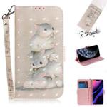 For iPhone 11 Pro 3D Colored Drawing Horizontal Flip Leather Case, with Holder & Card Slot & Wallet (Squirrels)