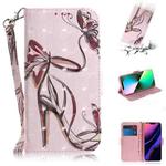 For iPhone 11 Pro Max 3D Colored Drawing Horizontal Flip Leather Case, with Holder & Card Slot & Wallet (High-Heeled)