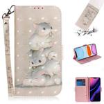 For iPhone 11 3D Colored Drawing Horizontal Flip Leather Case, with Holder & Card Slot & Wallet (Squirrels)