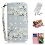 3D Colored Drawing Horizontal Flip Leather Case, with Holder & Card Slot & Wallet For Galaxy Note 10(Magnolia)