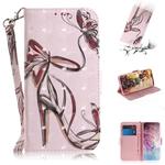 3D Colored Drawing Horizontal Flip Leather Case, with Holder & Card Slot & Wallet For Galaxy Note 10 Plus(High-Heeled)
