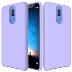 Solid Color Liquid Silicone Dropproof Protective Case for Huawei Mate 10 Lite(Purple)