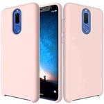 Solid Color Liquid Silicone Dropproof Protective Case for Huawei Mate 10 Lite(Pink)